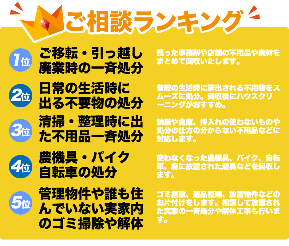 不用品回収のゆーとぴあ香川が選ばれる理由
